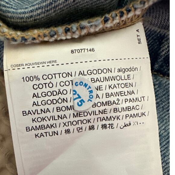 MNG Mango Puff Sleeve Denim Jean Mini Dress Square Neckline 6 - Picture 7 of 7